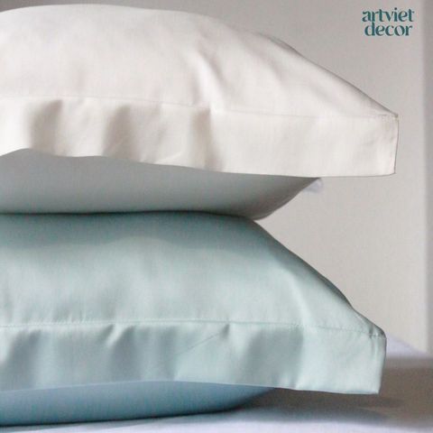  Vỏ áo gối lụa tơ tằm cao cấp màu pastel - AVS 