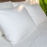  Ga giường cotton satin TC400 cao cấp màu trắng - LT.KST02 