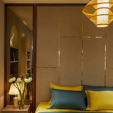  Ga giường lụa tơ tằm TC400 cao cấp màu xanh lá pastel phối vàng - LT.AVS33&46 