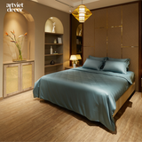  Ga giường cotton satin TC400 cao cấp màu xanh - LT.KS62 
