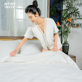  Đồ ngủ lụa tơ tằm phối ren cao cấp tay ngắn trẻ trung - BTN 