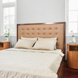  Ga giường cotton satin TC350 cao cấp màu kem - PT.AV50 