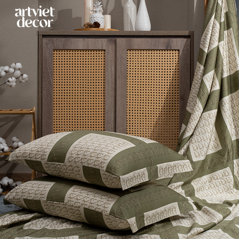  Bộ chăn ga gối lux cotton họa tiết Dior - LT.DIOR 