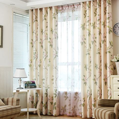  Rèm phòng khách xỏ khoen 