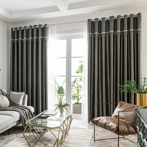  Rèm phòng khách xỏ khoen 