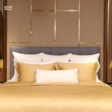  Ga giường lụa tơ tằm TC500 cao cấp màu vàng đồng - GM.AVSS1002 