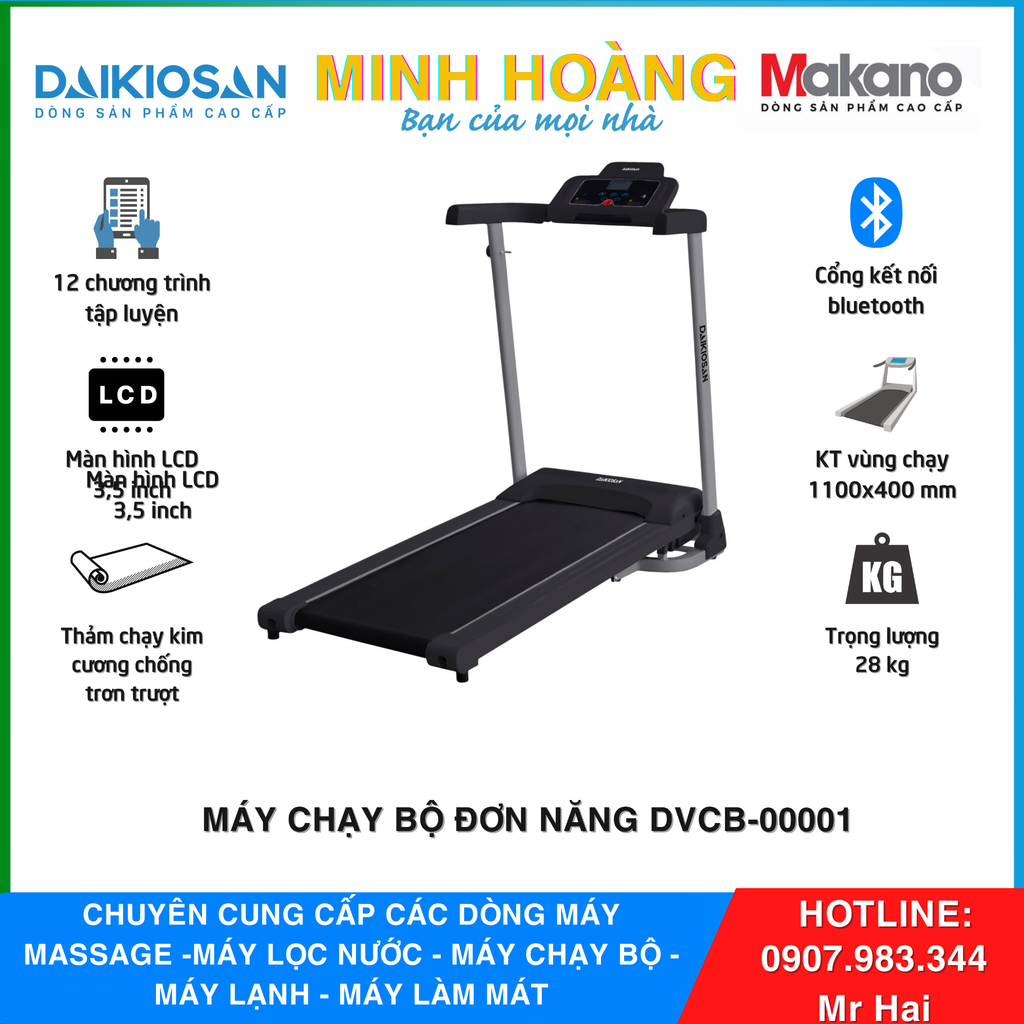  Máy chạy bộ Makano DVCB-00001 