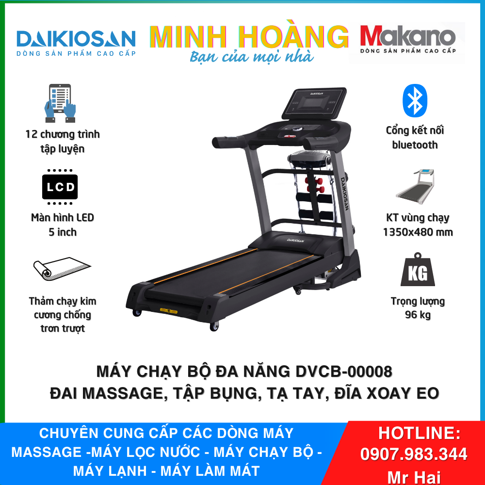  Máy chạy bộ Makano DVCB-00008 