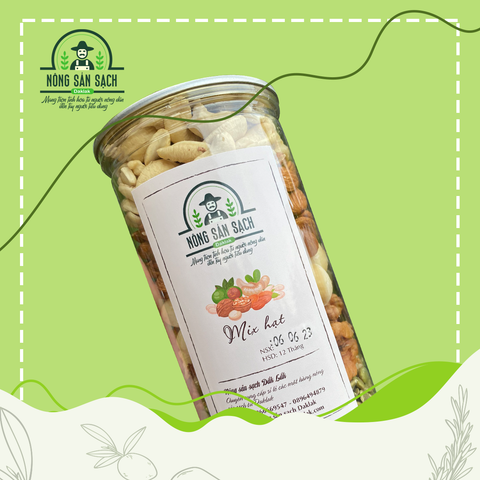  Mix hạt 5 loại hũ 500gram - Nông sản sạch Daklak 