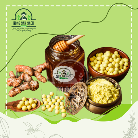  Tinh bột nghệ, nghệ viên mật ong - Nông sản sạch Daklak (450gram) 