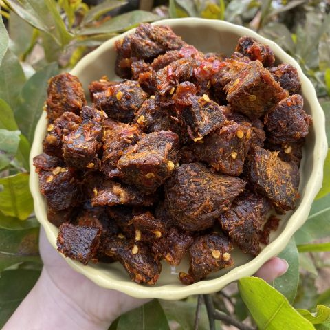  Khô bò viên thơm ngon đậm vị nhà làm hũ 300gram - Nông Sản Sạch Dak Lak 