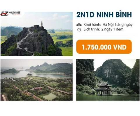  짱안(– 바이딘– Mua동굴 – Hoa Lu 투어 