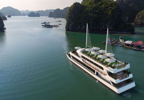  TOUR HẠ LONG 1 NGÀY TRÊN VỊNH HẠ LONG VỚI TÀU VITA MIA, QUEEN 5 SAO 