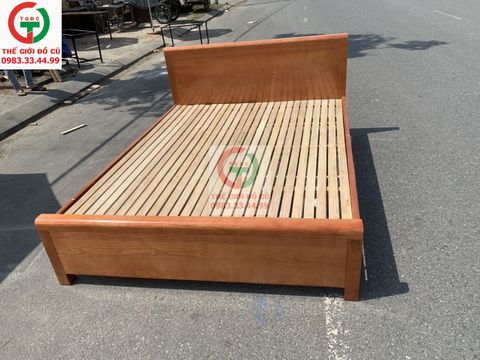 GIƯỜNG GỖ SỒI 1.6M