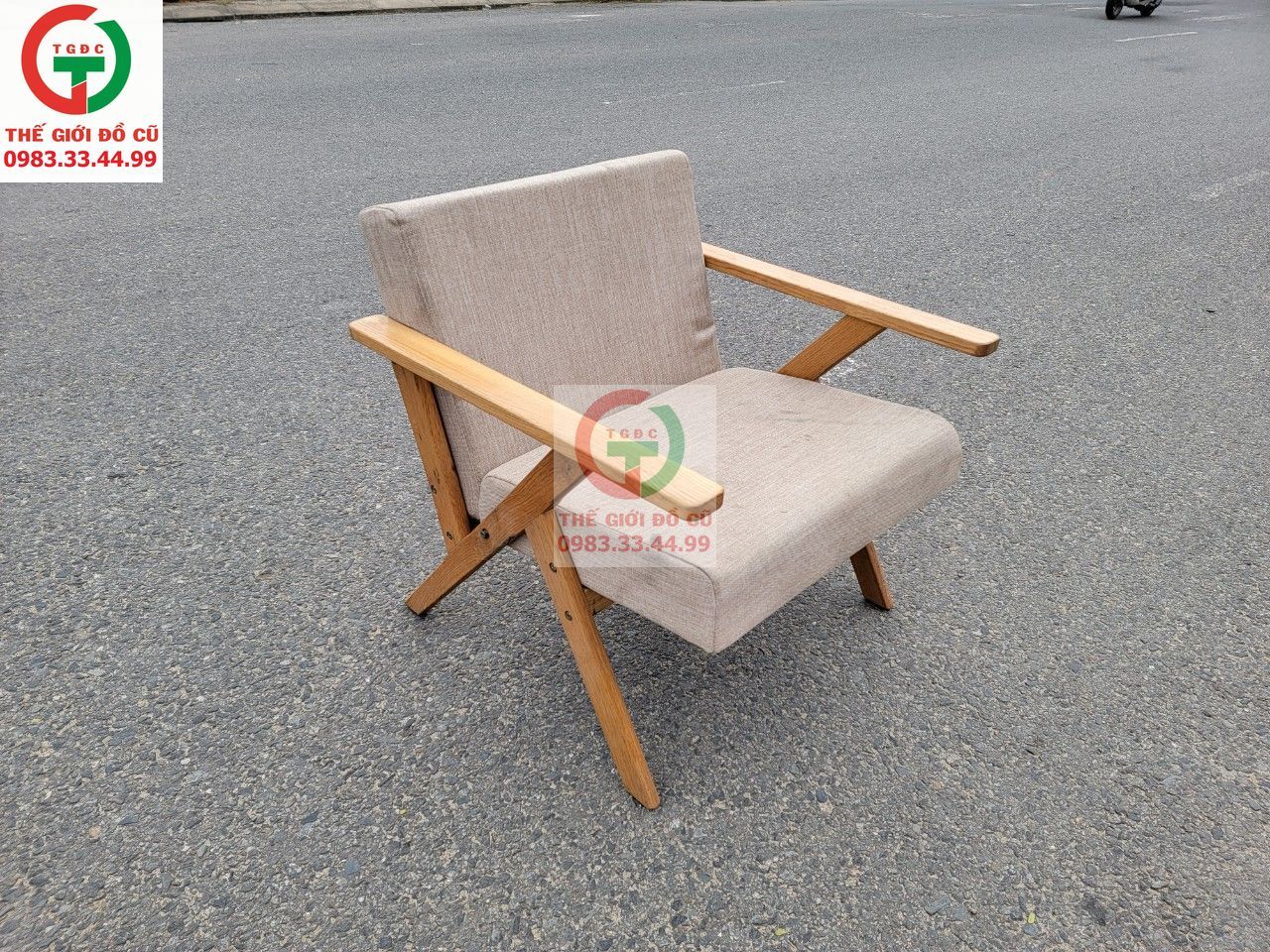 GHẾ ĐỆM KHUNG GỖ SỒI