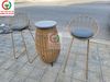 GHẾ BAR CAFE KẾT HỢP BÀN CHÂN MÂY