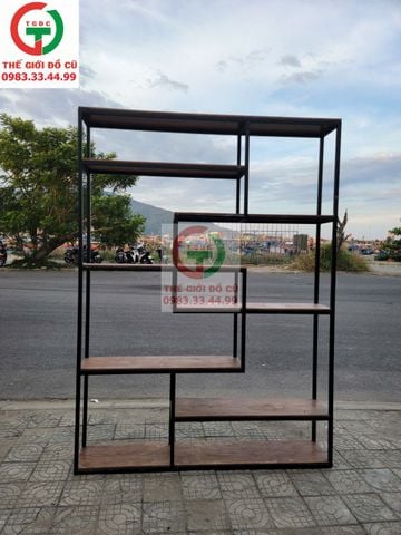 KỆ TRƯNG BÀY SHOP GỖ SỒI 1M8