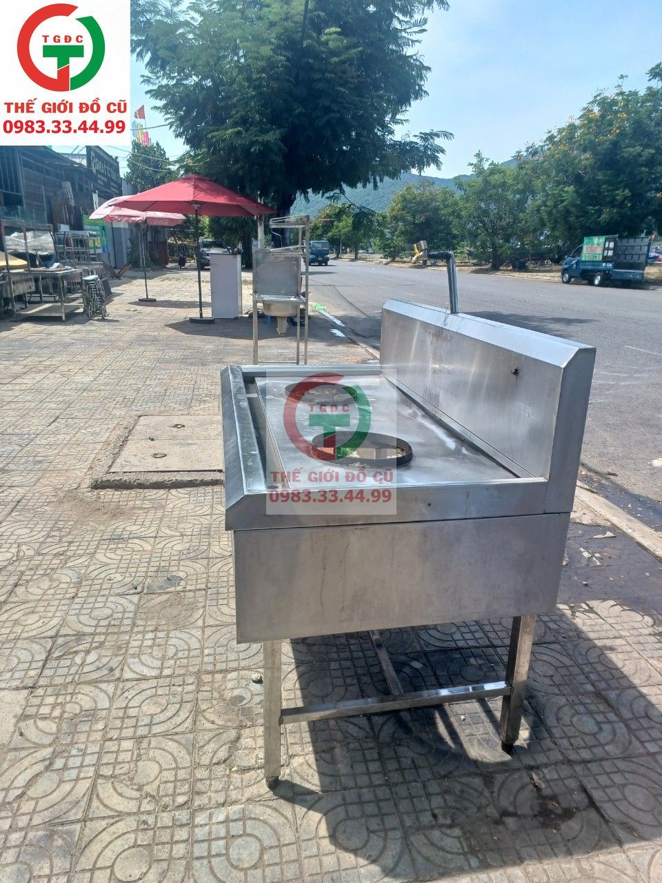 BẾP KHÈ 2 HỌNG INOX 304