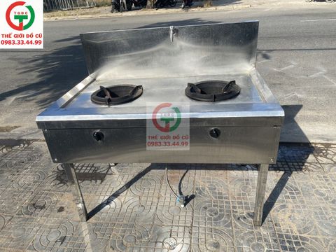 BẾP KHÒ 2 HỌNG INOX 304