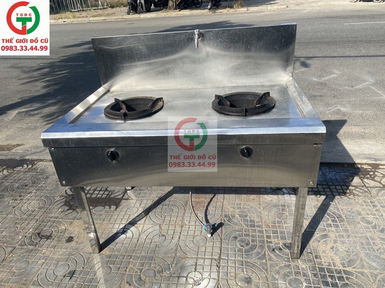 BẾP KHÒ 2 HỌNG INOX 304