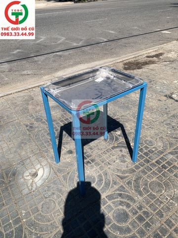 BÀN TRÀ CHANH CHÂN SẮT MÂM INOX