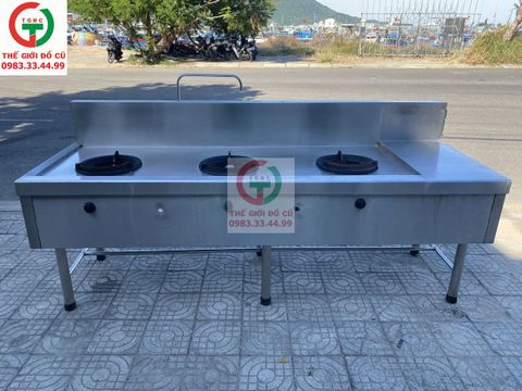 BẾP KHÈ 3 HỌNG INOX 304