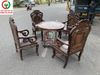 BỘ BÀN GHẾ TRÚC KÉP GỖ TRẮC CỔ