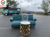 BỘ BÀN TRÀ MẶT ĐÁ GHẾ SOFA BĂNG NHUNG