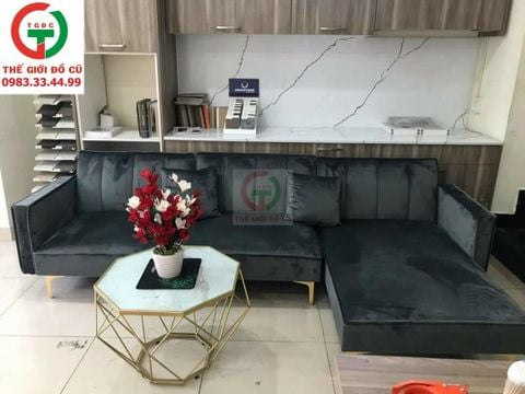 Sofa góc nệm kèm bàn
