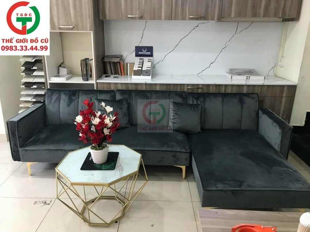 Sofa góc nệm kèm bàn
