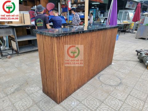 QUẦY BAR GỖ MẶT ĐÁ
