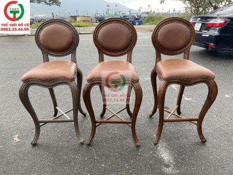 GHẾ BAR DA TÂN CỔ ĐIỂN
