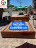 GIƯỜNG GỖ XOAN ĐÀO 1M8