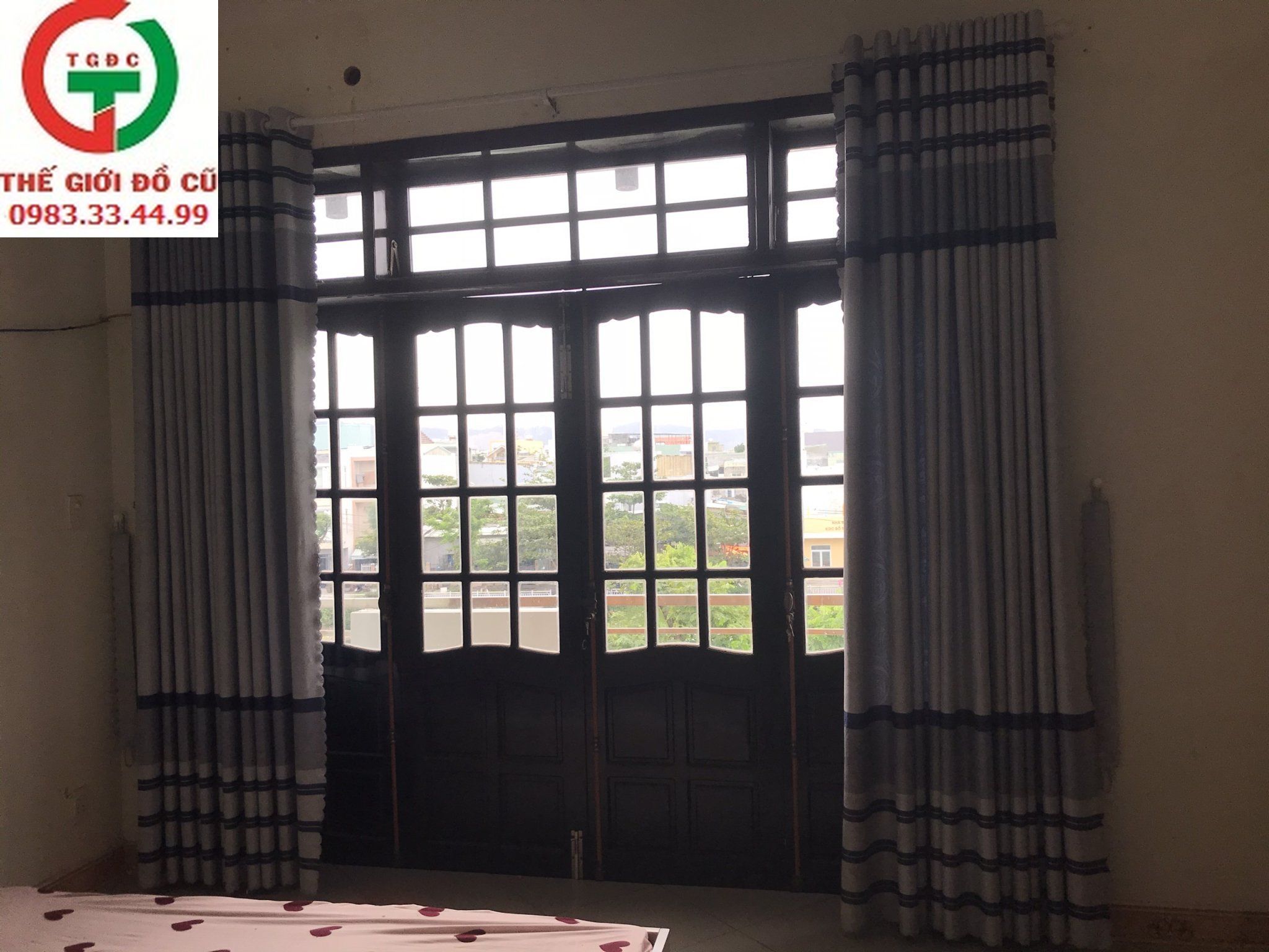 Rèm cửa chính xám - DC6