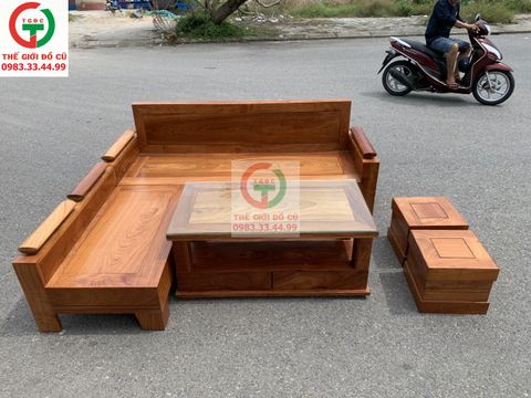 SALON GÓC GỖ HƯƠNG XÁM