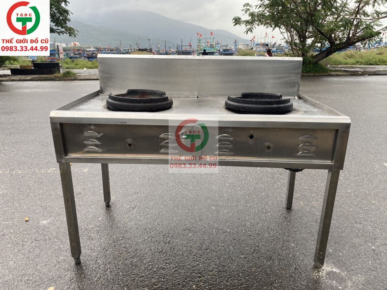 BẾP KHÈ INOX 2 HỌNG