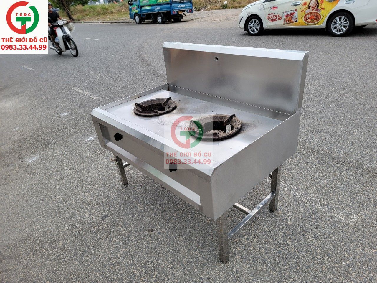 BẾP KHÈ 2 HỌNG INOX 304