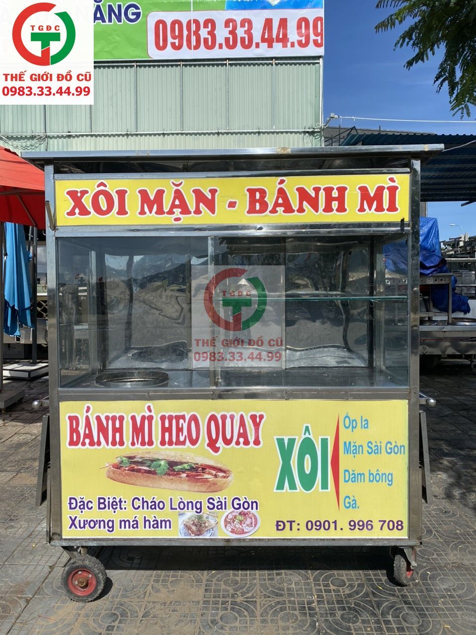 TỦ BÁN HÀNG INOX 304 CÓ MÁI CHE