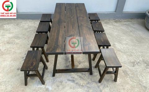 BÀN VÀ GHẾ GỖ BĂNG QUÁN ĂN - NHÀ HÀNG