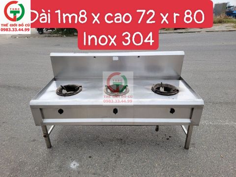 BẾP KHÈ 3 HỌNG INOX 304