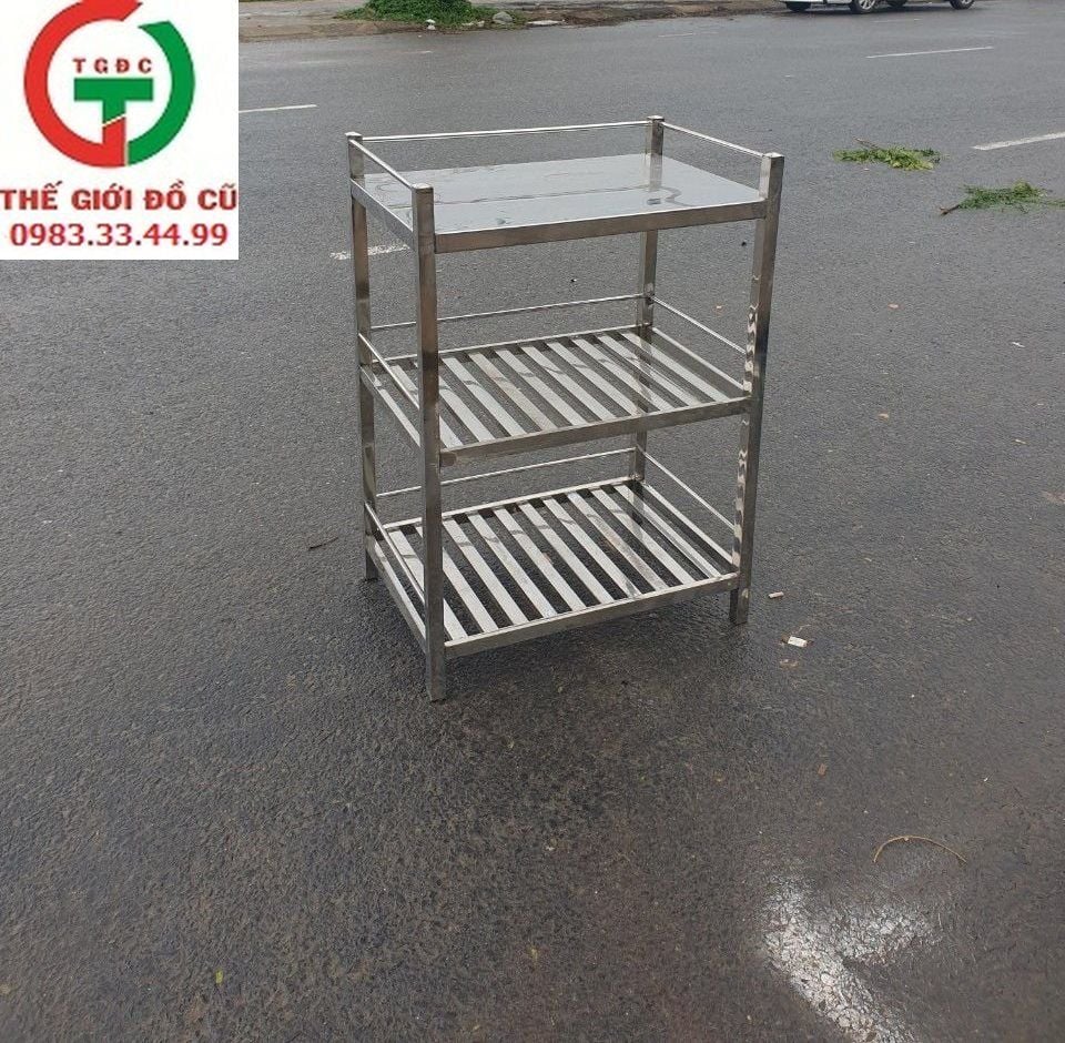 Kệ inox 3 tầng - Dc447