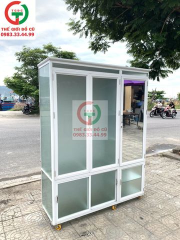 TỦ ÁO QUẦN NHÔM KÍNH 3 CÁNH