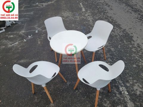 BÀN GHẾ CAFE NHỰA ELMES