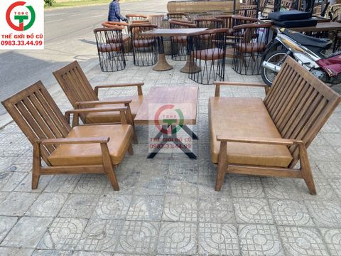 BỘ SALON GỖ NAN CAFE