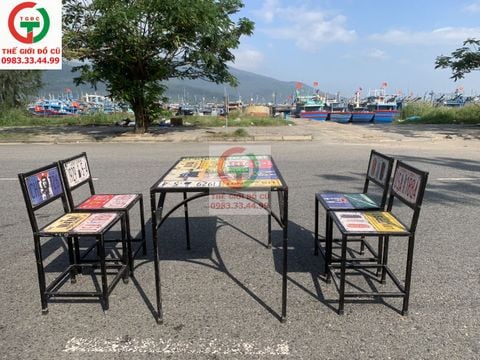 BÀN GHẾ QUÁN NHẬU SẮT