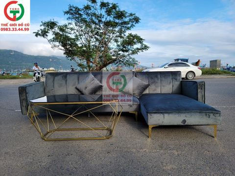 SOFA GÓC L NHUNG 2 IN 1