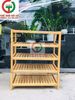 KỆ GIÀY DÉP 4 TẦNG GỖ CAO SU 63CM