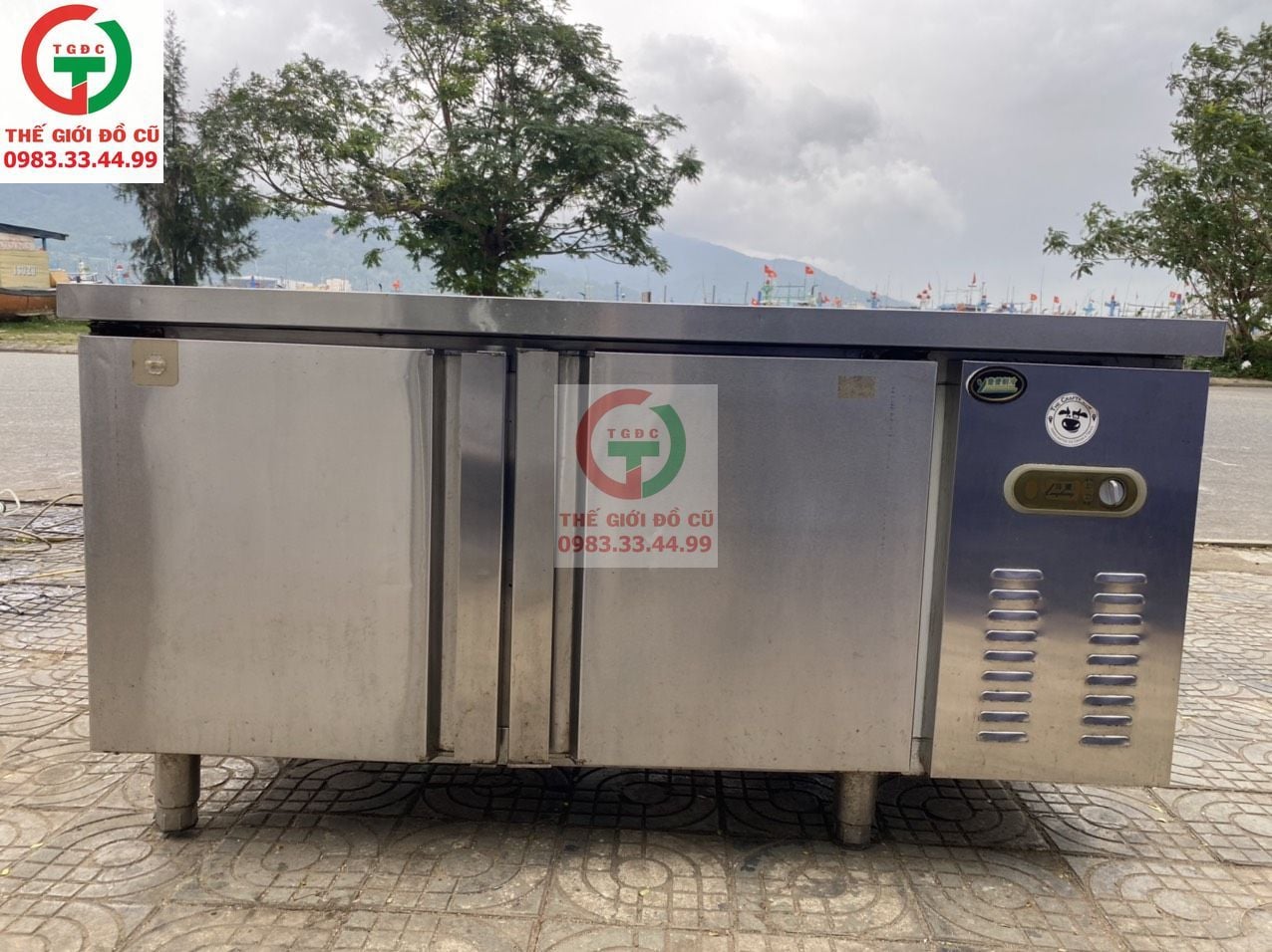 BÀN MÁT INOX CÔNG NGHIỆP 2 CÁNH 1.5M