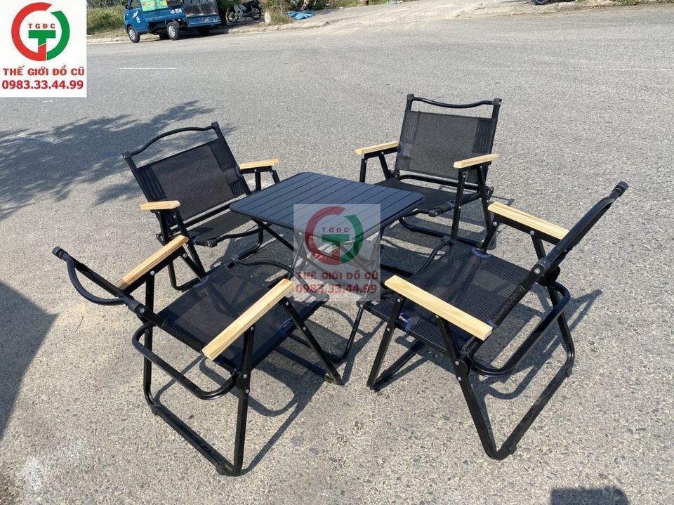 BÀN GHẾ XẾP LƯỚI CAFE ( MẪU MỚI)