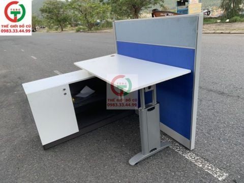 BÀN LÀM VIỆC GÓC CÓ TẤM CHẮN CÁCH ÂM